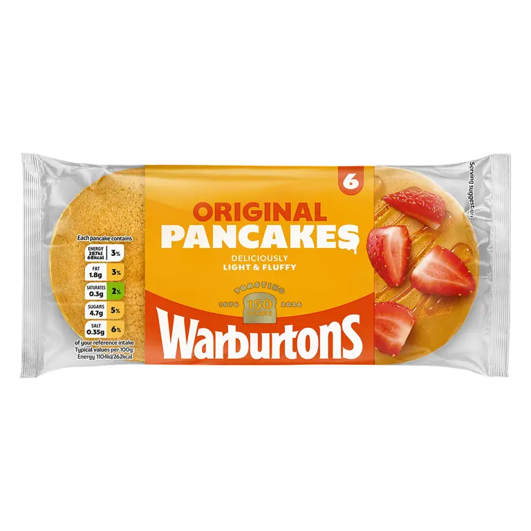 Warburtons 6 Original Pancakes