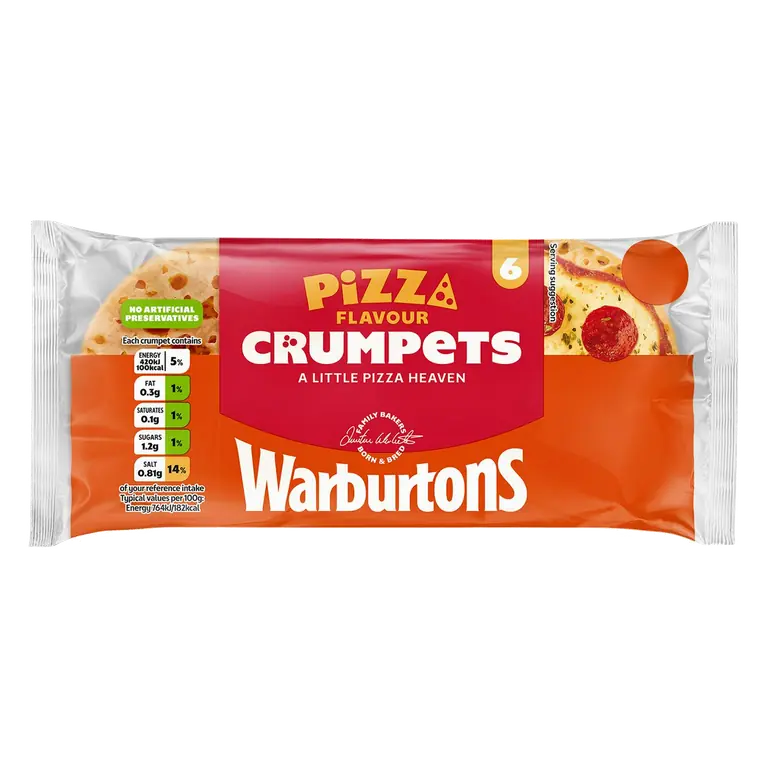 6 x Pizza Flavour Crumpets