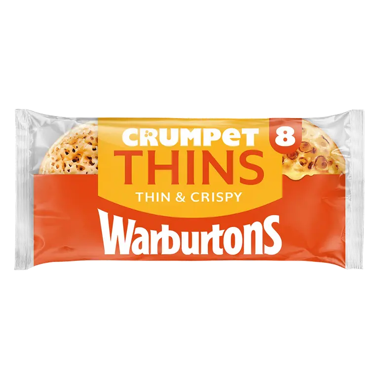 Warburtons 8 Crumpet Thins