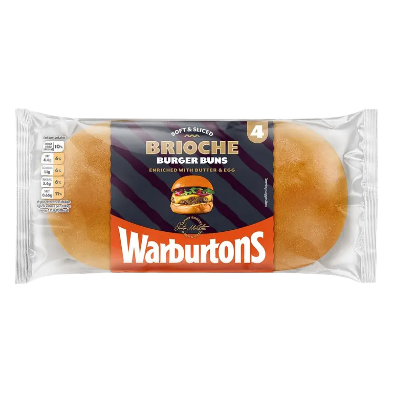 Brioche Burger Buns 4 Pack