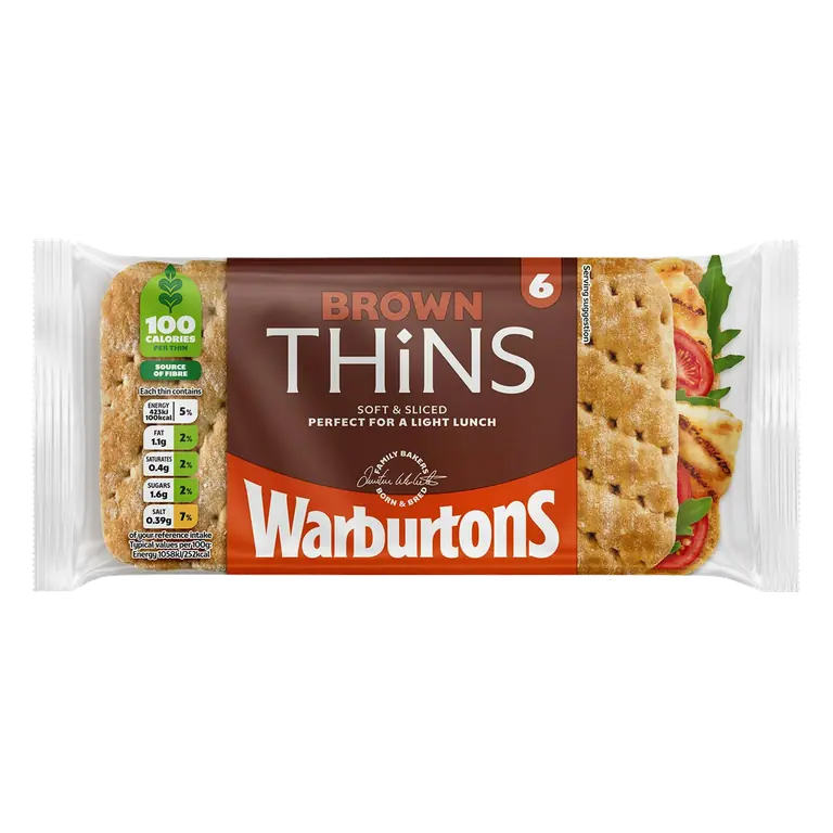 Brown Sandwich Thins x6