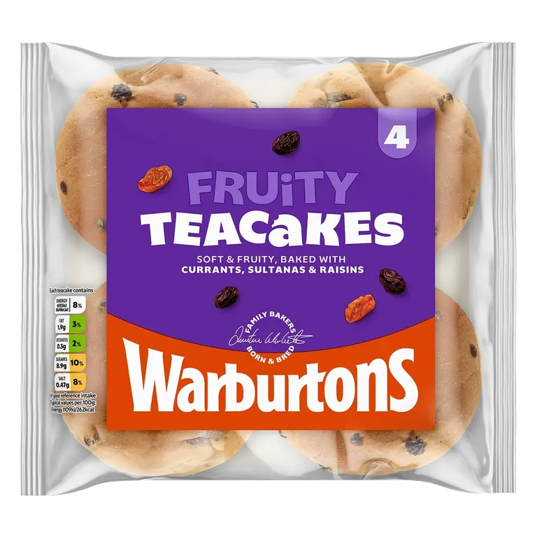 Fruity Teacakes 4 Pack