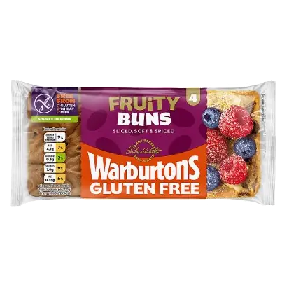 Gluten Free Cinnamon & Raisin Sliced Buns