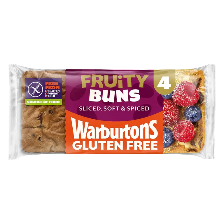 Gluten Free Soft Cinnamon & Raisin Fruity Buns