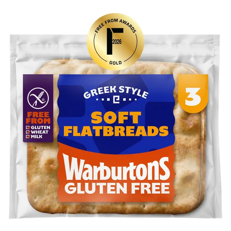 Gluten Free Soft White Flatbreads 210g