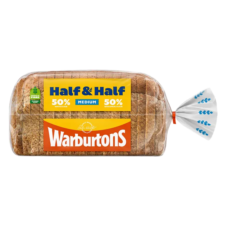 Warburtons Medium Half & Half 800g