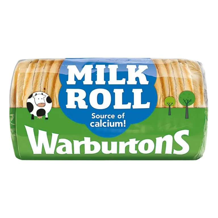 Milk Roll Soft Medium Sliced White Bread 400g
