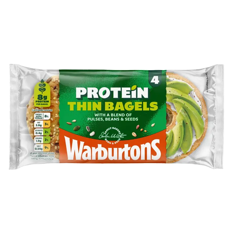 Seeded Protein Thin Bagels