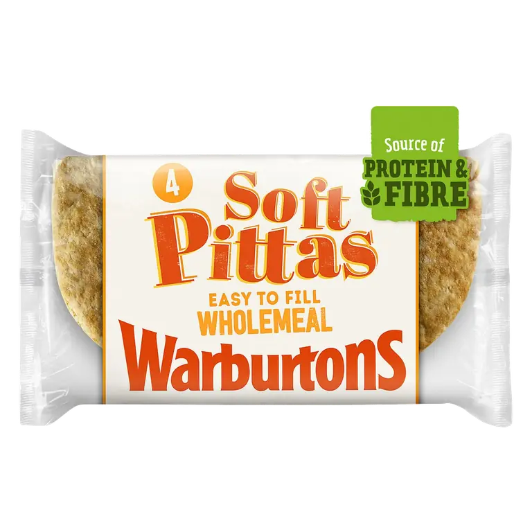 Wholemeal Soft Pittas x4