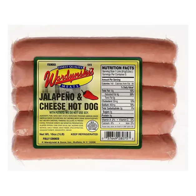 Hot Dog, with Potato, Jalapeno & Cheese