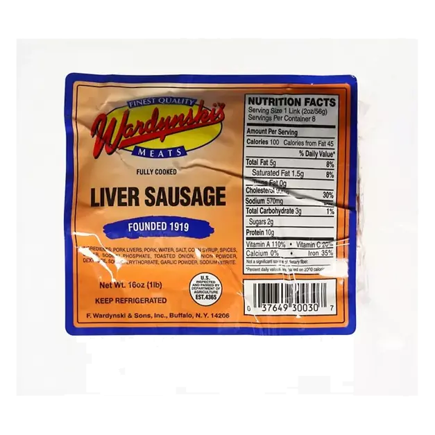 Liver Sausage, Fully Cooked
