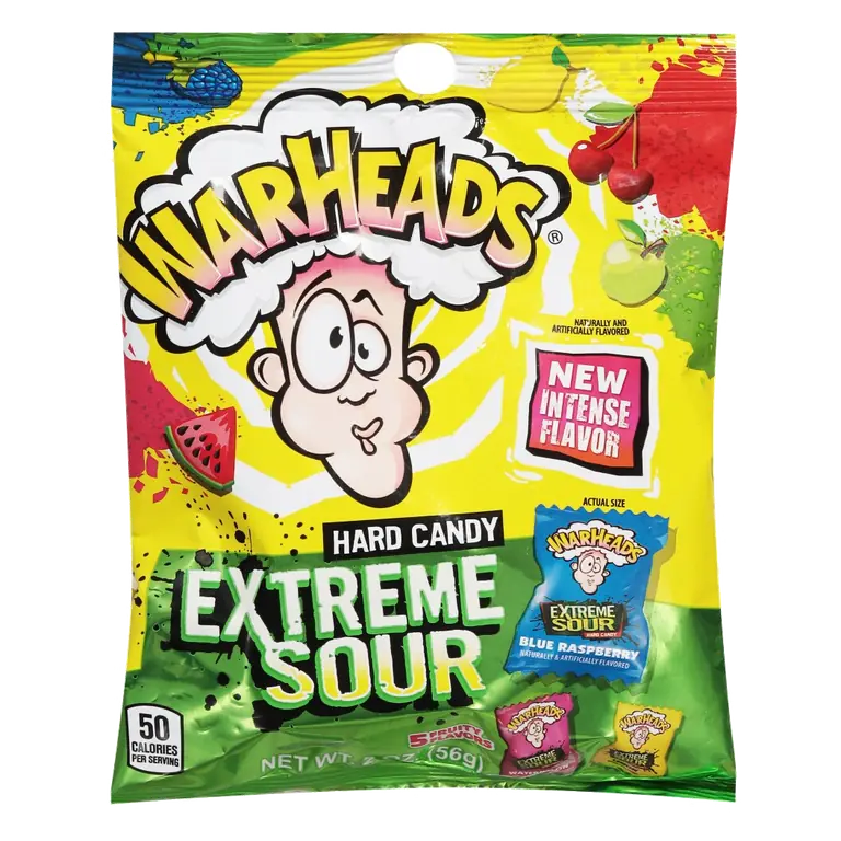 Extreme Sour Hard Candy 2oz Peg Bag