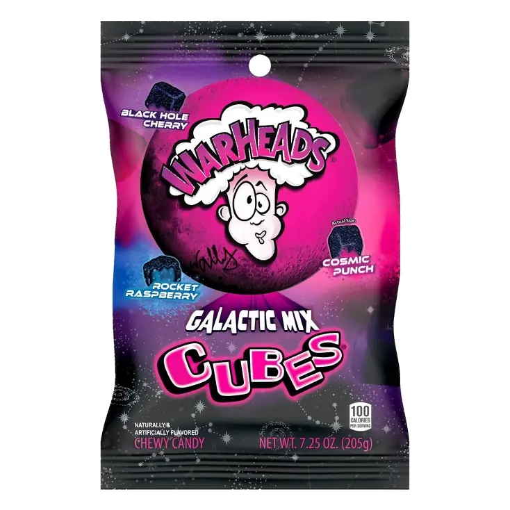Warheads Galactic Cubes Candy, 7.25oz