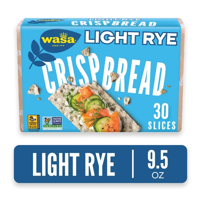 Crispbread Light Rye Flatbread Crackers