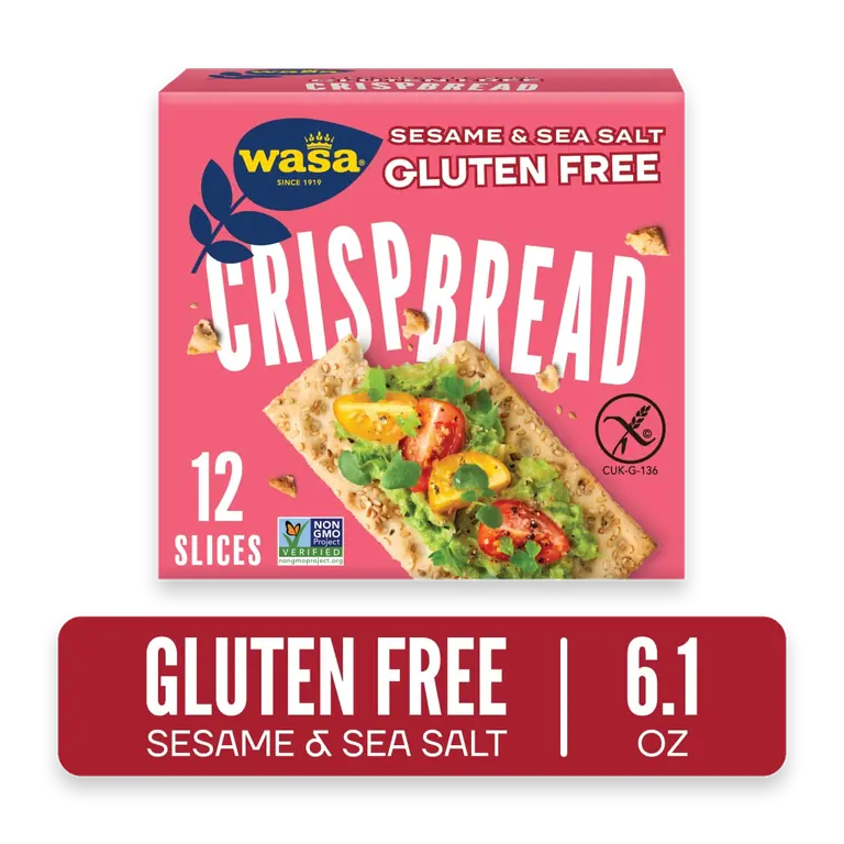 Crispbread Sesame and Sea Salt Gluten Free Crackers