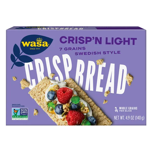 Crisp'n Light 7 Grains Swedish Style Crispbread Crackers