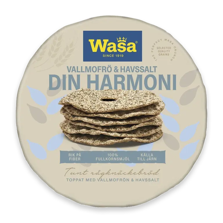 Knäckebröd Din Harmoni Vallmofrö & Havssalt 260g