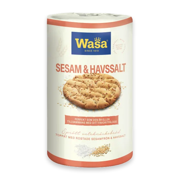 Sesam Havssalt Knäckebröd Rund