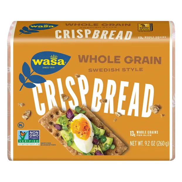 Whole Grain Swedish Style Crispbread Crackers