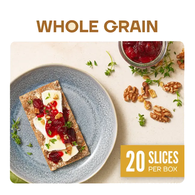 Whole Grain Swedish Style Crispbread