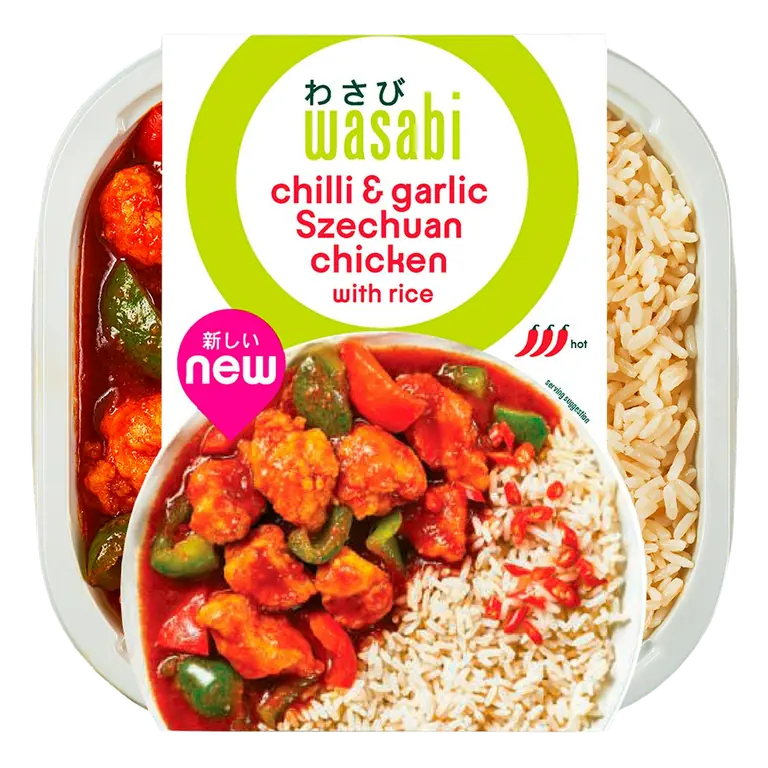 400g Chilli & Garlic Szechuan Chicken with Rice Ready Meal