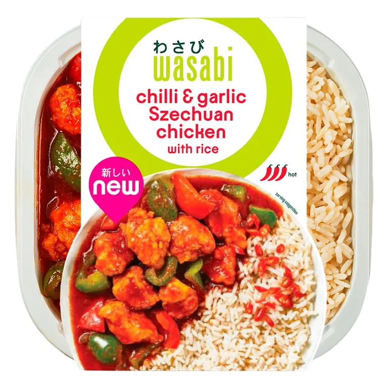Chilli & Garlic Szechuan Chicken With Rice 400G
