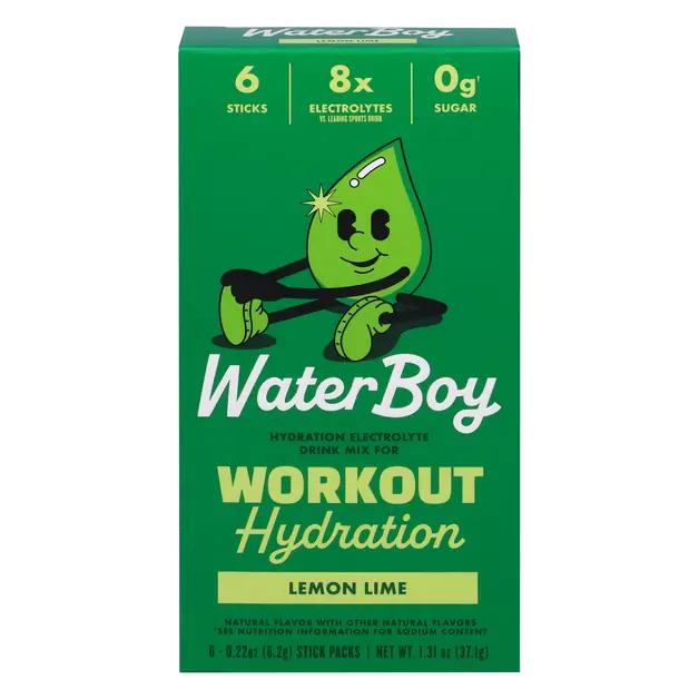 Workout Hydration Lemon Lime Electrolyte Drink Mix - 6 ct