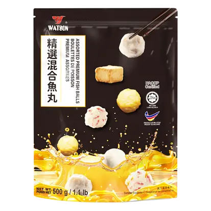 Frozen Premium Fish Balls Assorted 500 g