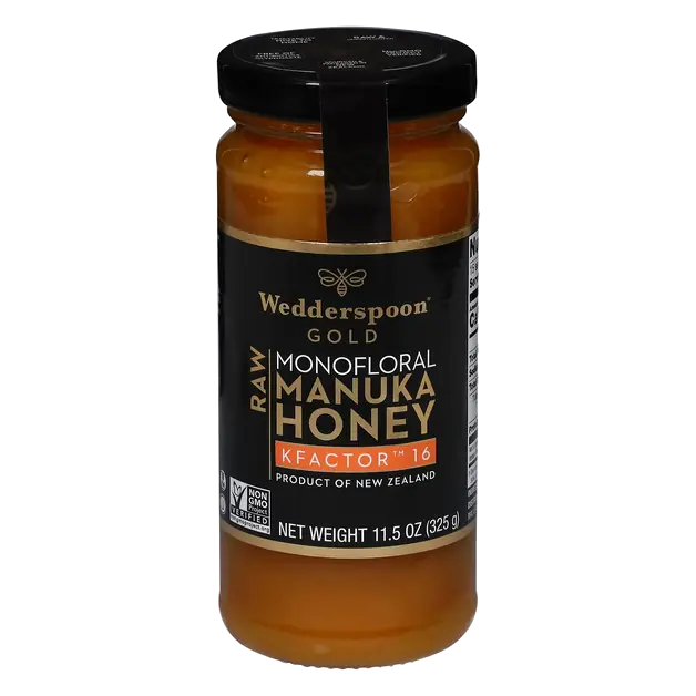 Wedderspoon Raw Gold Monofloral Manuka Honey 11.5 oz
