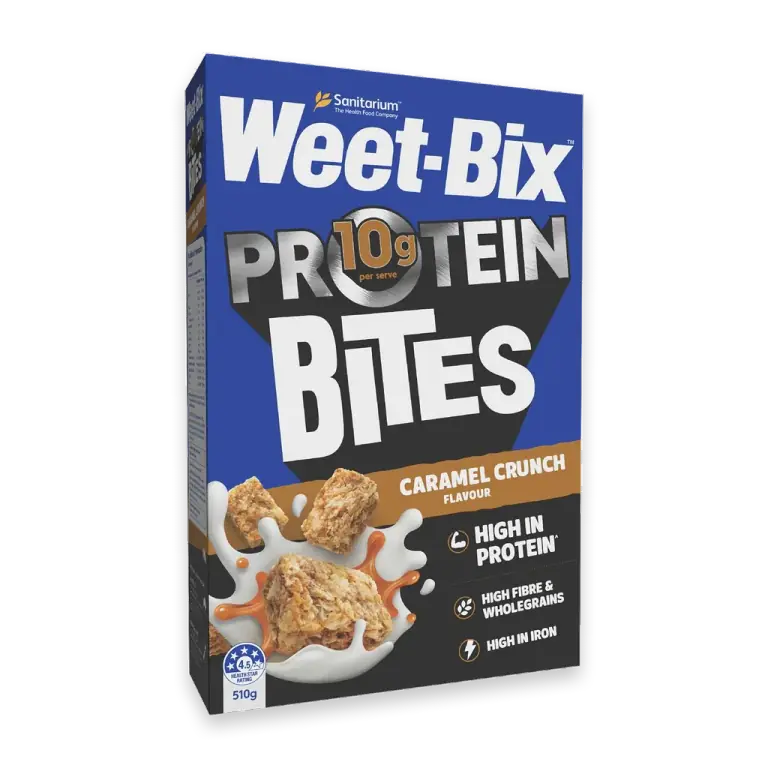 Protein Bites Caramel Crunch Breakfast Cereal
