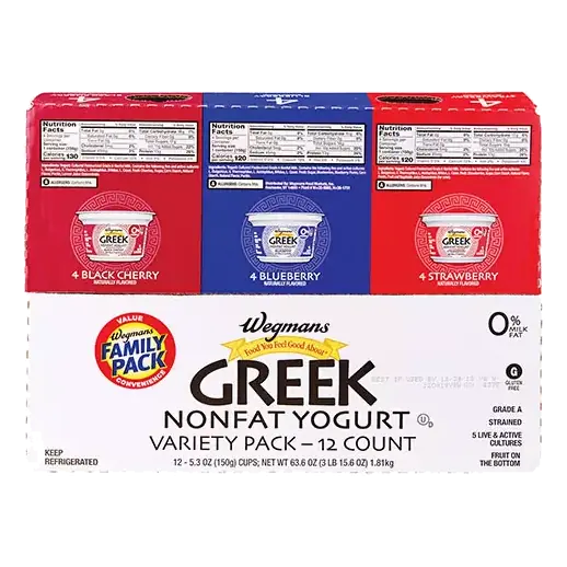 0% Greek Nonfat Yogurt Variety, FAMILY PACK
