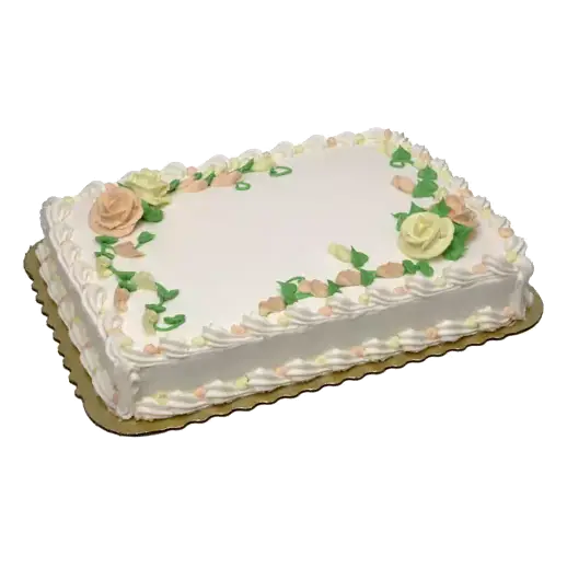 1/4 Sheet Chocolate Cake with Whipped Cream