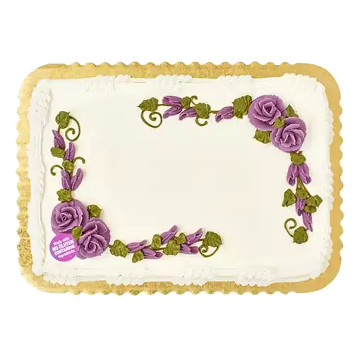 1/4 Sheet Gold Cake with Buttercreme: Made With No Gluten Containing Ingredients