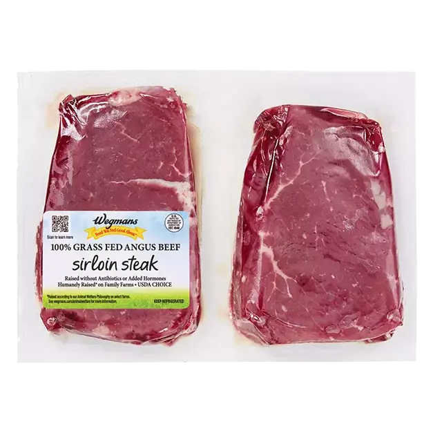 100% Grass Fed Angus Beef Sirloin Steak