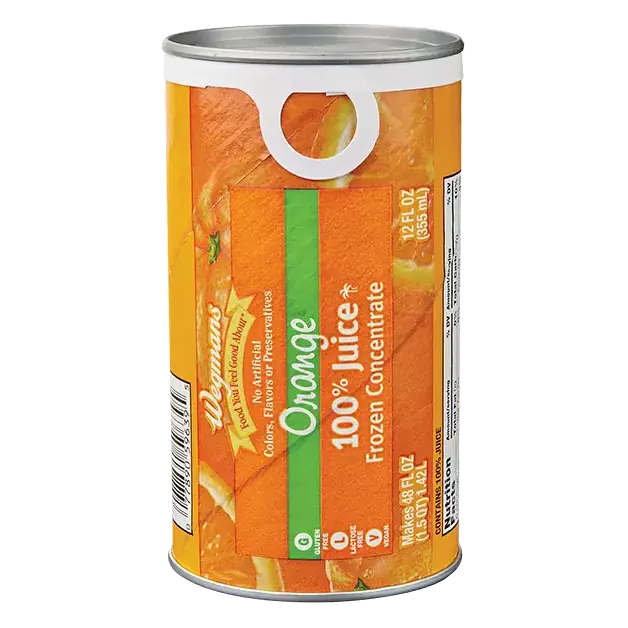 100% Juice, Orange, Frozen Concentrated
