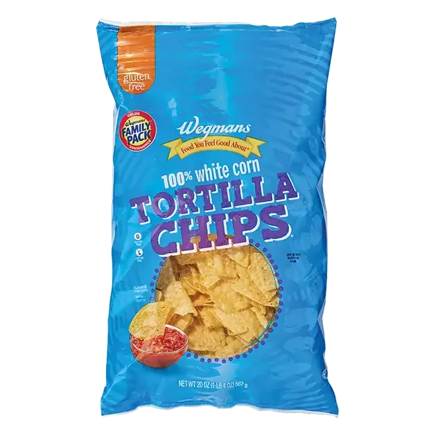 100% White Corn Tortilla Chips, 100% White Corn