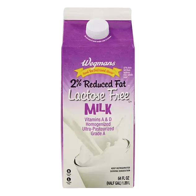 2% Reduced Fat Lactose Free Milk