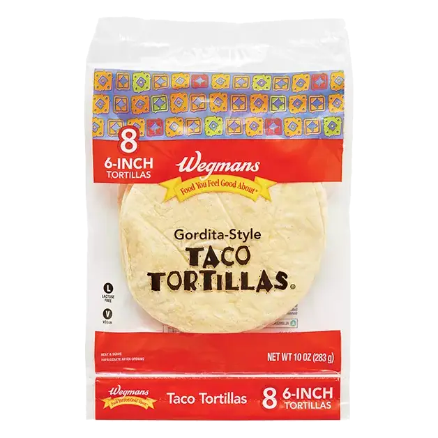 6-Inch Gordita Style Taco Tortillas, 8 Count