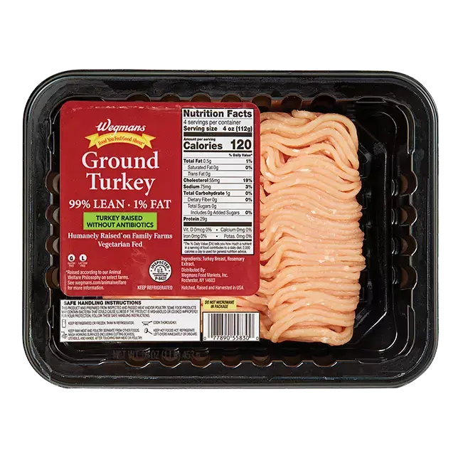 99% Lean 1% Fat Ground Turkey
