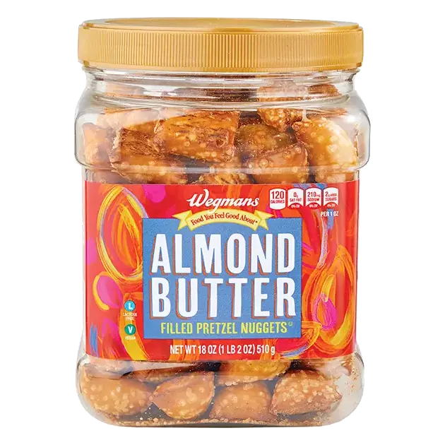 Almond Butter Filled Pretzel Nuggets