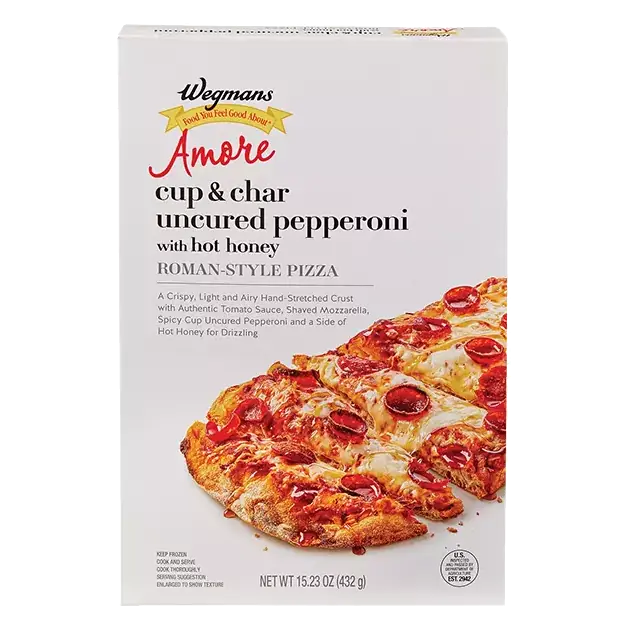 Amore Roman-Style Cup & Char Uncured Pepperoni with Hot Honey Pizza