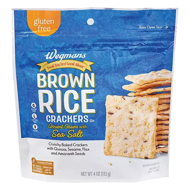 Ancient Grains Brown Rice Crackers with Sea Salt