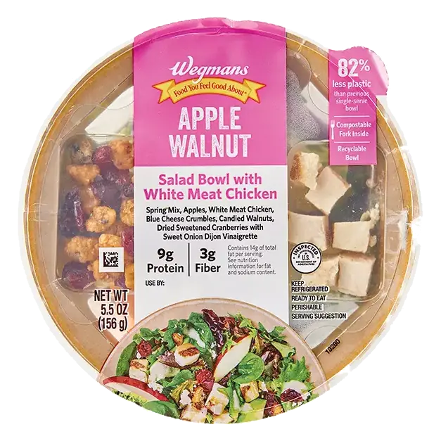 Apple & Walnut Salad Bowl with Chicken