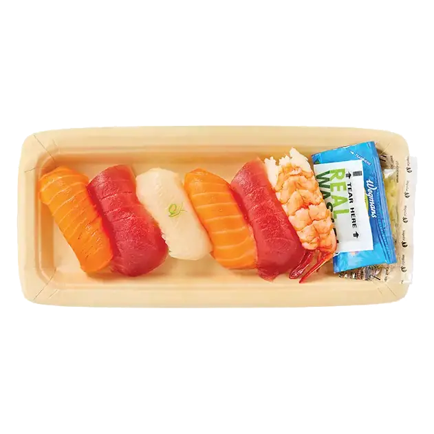 Assorted Nigiri with White Rice, 6 Piece (Raw Sushi)
