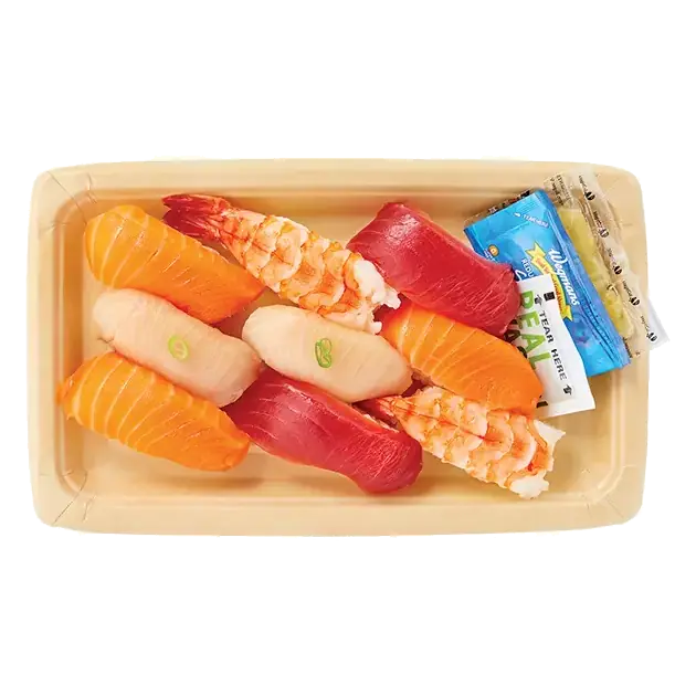 Assorted Nigiri with White Rice, 9 Piece (Raw Sushi)
