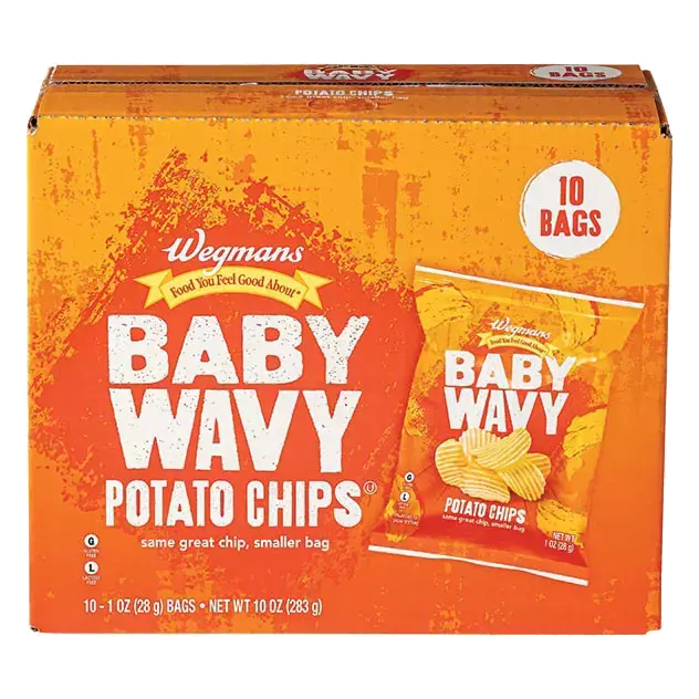 Baby Wavy Potato Chips, 10 Count