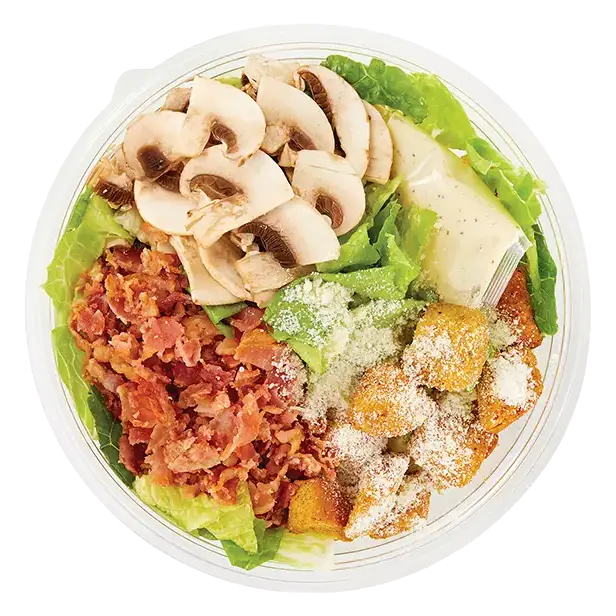Bacon & Mushroom Caesar Salad