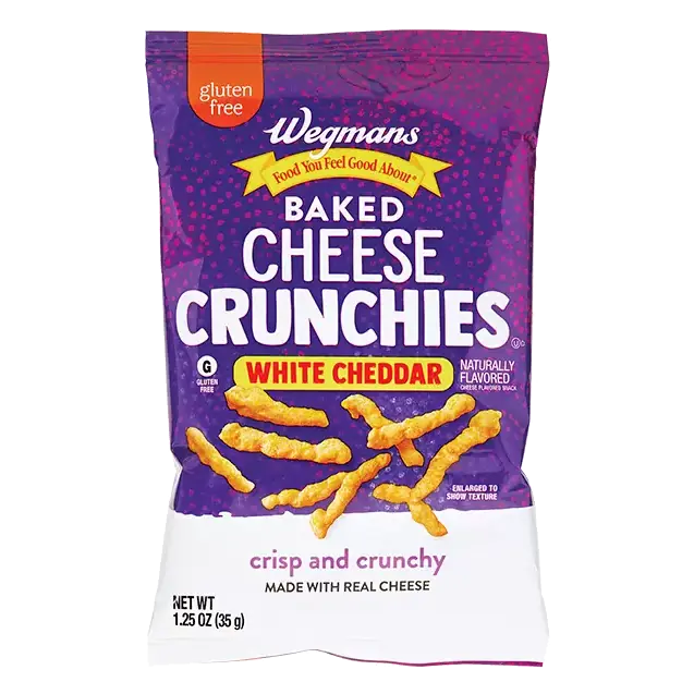 Baked White Cheddar Cheese Crunchies Cheese Snacks