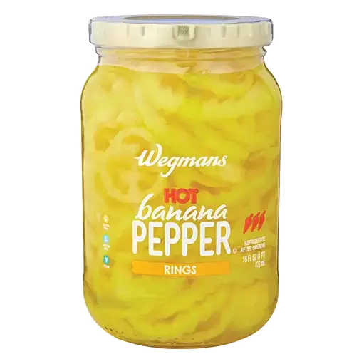Banana Pepper Rings, Hot