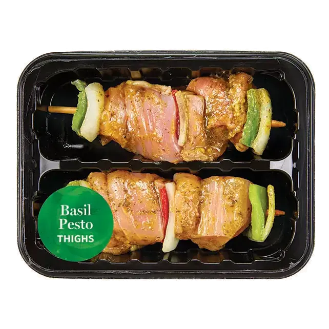 Basil Pesto Chicken Thigh Kabob, 2 Pack